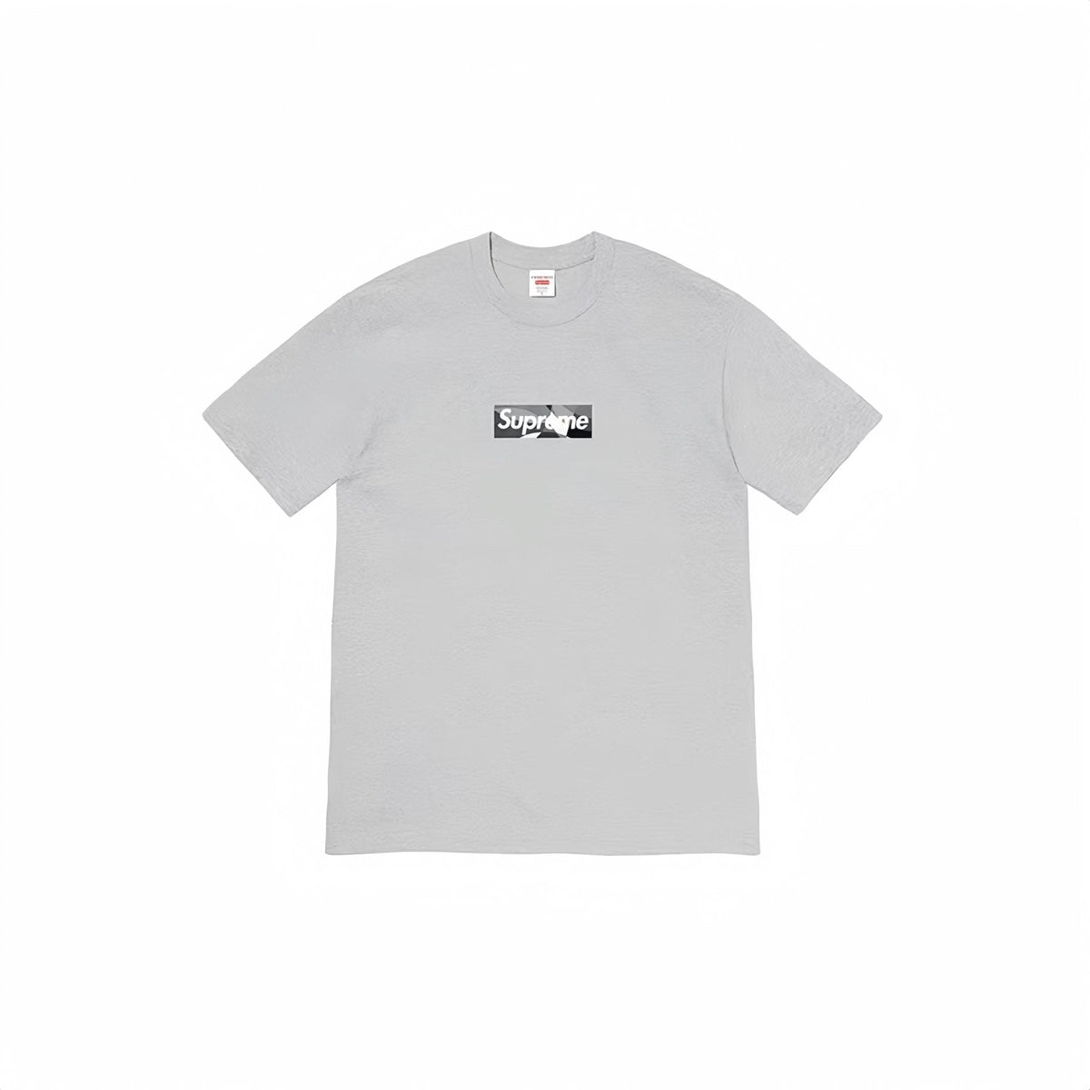 Supreme Black/Gray Box Logo Short-Sleeve T-Shirt — front