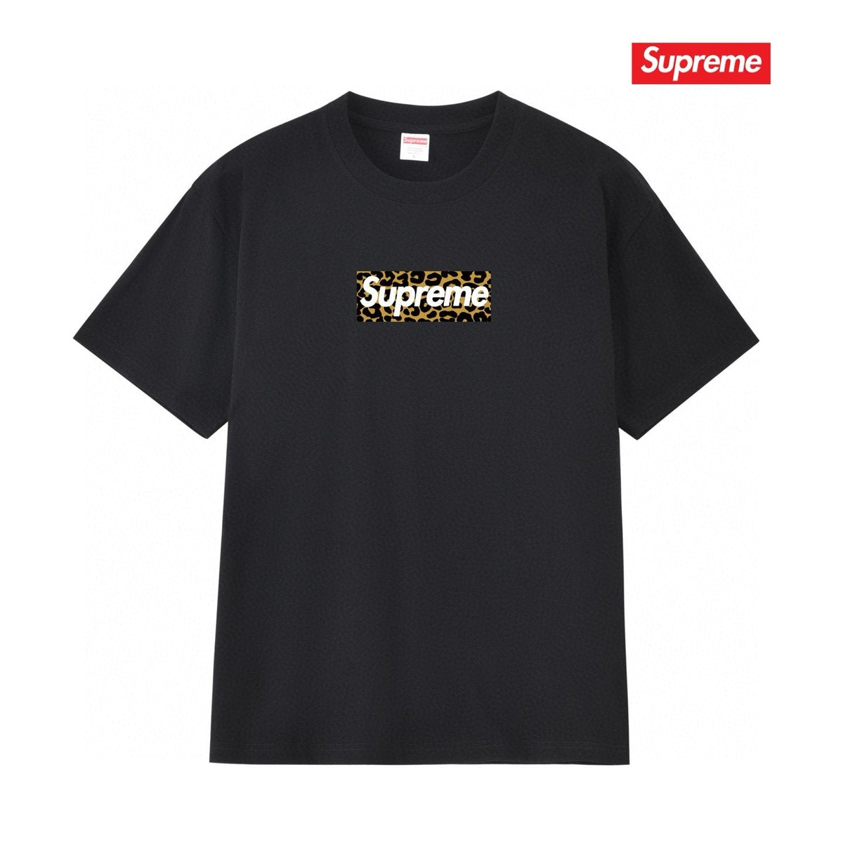 Supreme Shanghai Leopard Graphic T-Shirt — front